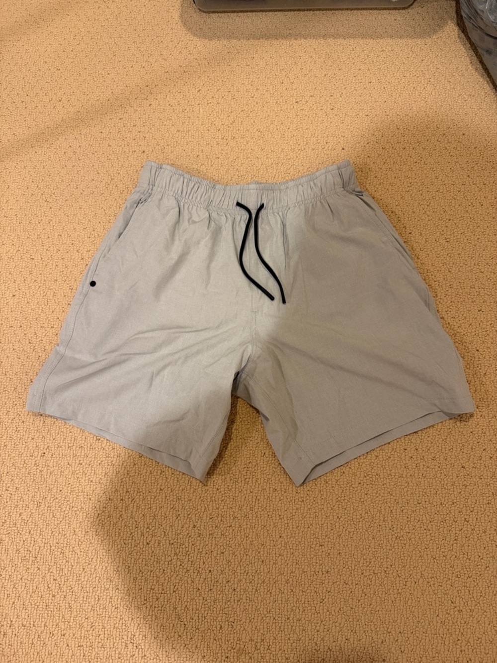 Men's Light Gray Athletic Shorts